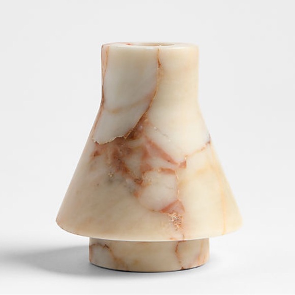 New! Crate&Barrel Marble Candle Holder